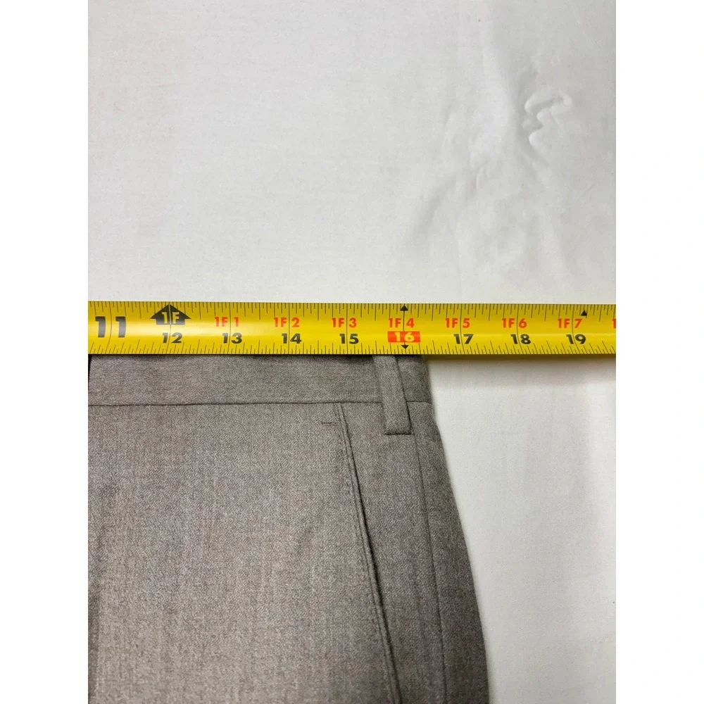 JWN Men 32W L28 Wool Cashmere Dress Pants Grey Traditional Fit Italy JW392183 MN